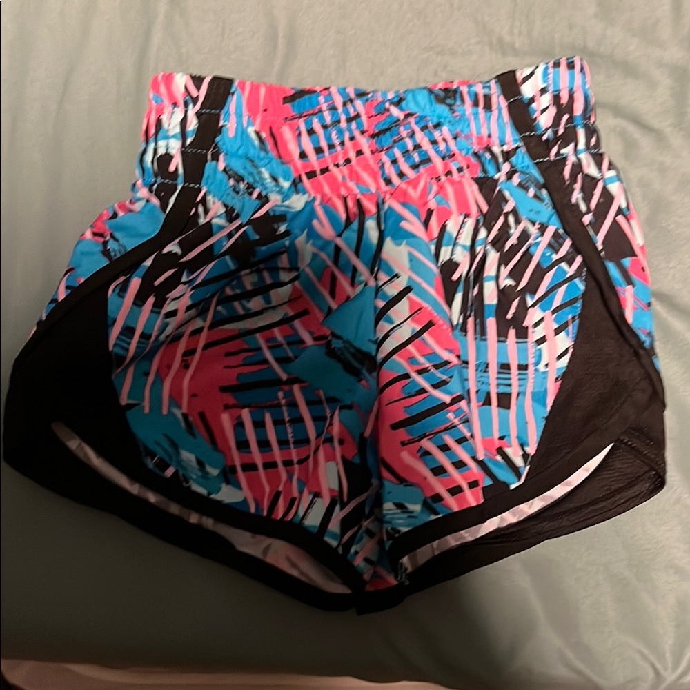 Athletic Works Pink and Blue Dynamic Athletic Shorts